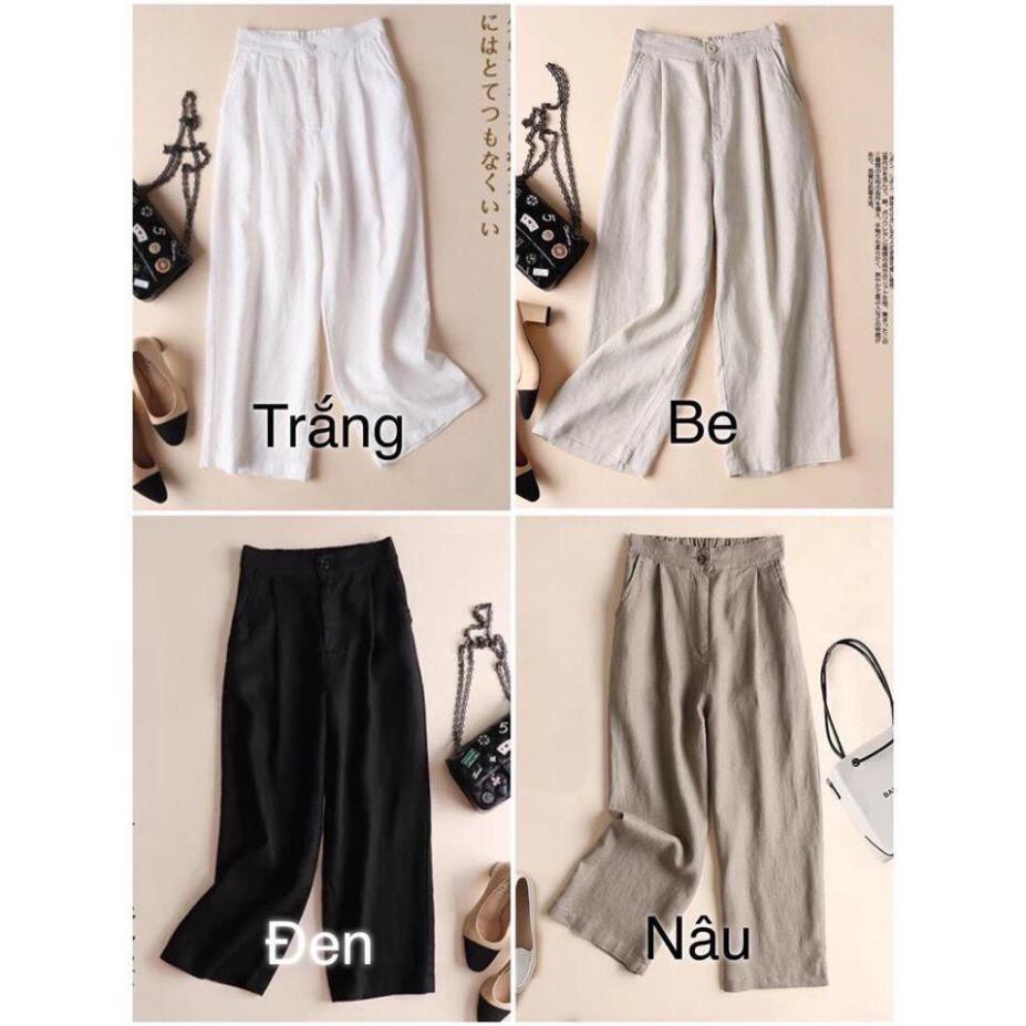 QUẦN ĐŨI SUÔNG ỐNG RỘNG, QUẦN ĐŨI NỮ ĐẸP KHOÁ TRƯỚC, CHUN SAU | BigBuy360 - bigbuy360.vn