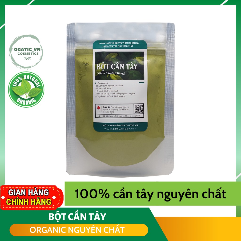 Bột Cần Tây Sấy lạnh Nguyên Chất Ogatic_vn - Bột hữu cơ dinh dưỡng và detox Organic