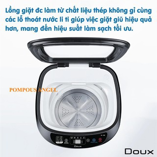 Máy giặt mini tự động giặt vắt sấy khô 4kg