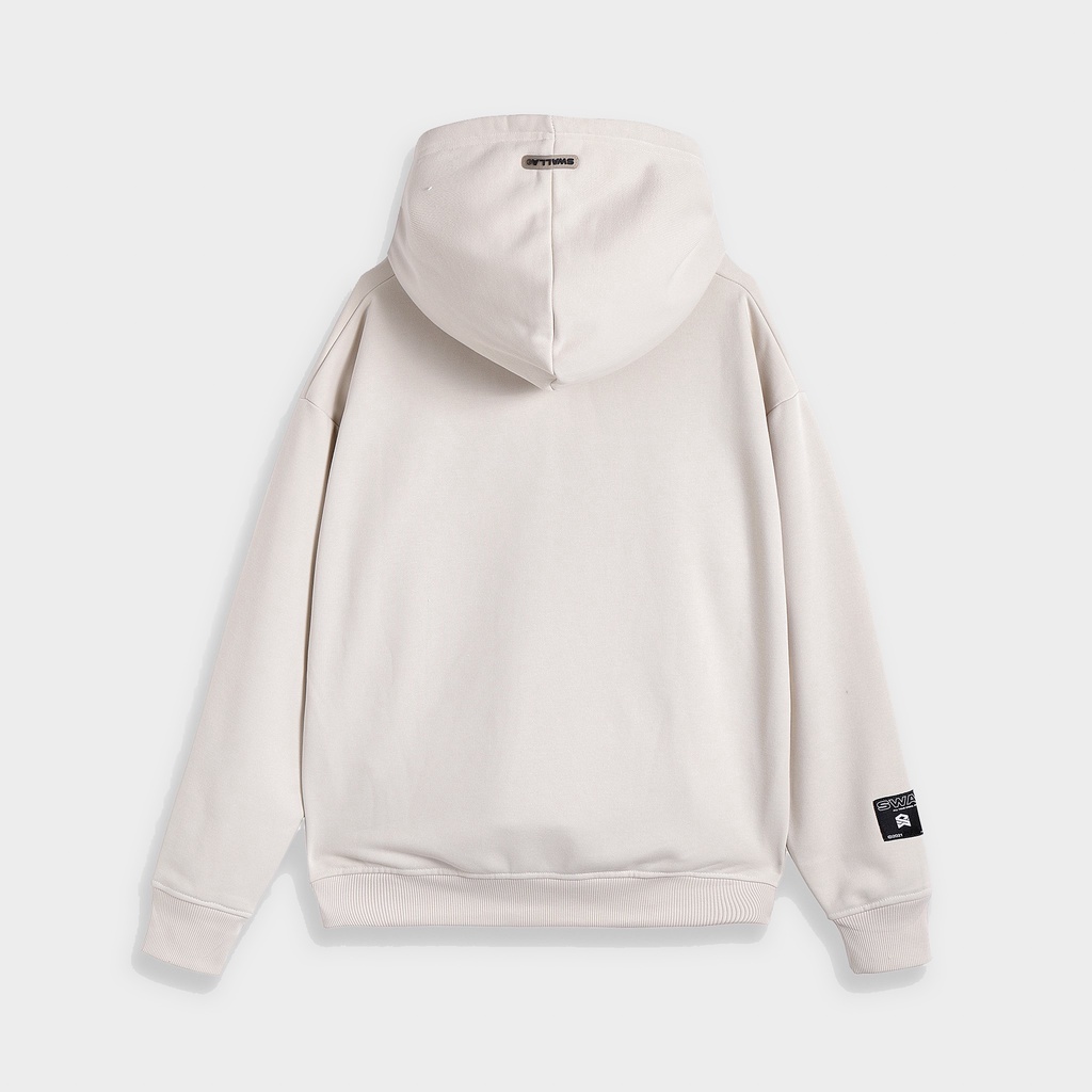 Áo hoodie unisex SWALLA PAPERCLIP - 100% French Terry Fabric CAO CẤP -MÀU WHEAT - LOCAL BRAND chính hãng