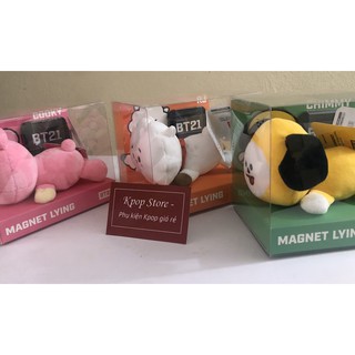 BT21 magnet  lying doll set trườn bám