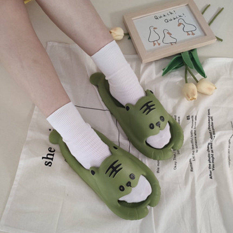 Dép hoạt hình Dép Đi Trong Nhà Tắm Chống Trượt Họa Tiết Hổ Dễ Thương