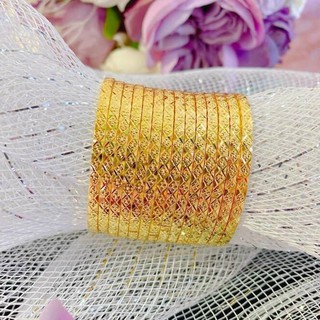 [ẢNH THẬT] Bộ 7 Chiếc Vòng Ximen Khóa Bấm Y Thật Chắc Chắn Sang Trọng Y Màu 18k 24k Theo Yêu Cầu - Trang Sức Nữ Đẹp