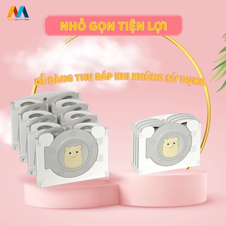 Quây cũi nhựa gấp gọn, mẫu con lợn cao cấp 2022 tặng bóng rổ + bóng + thảm, quây bóng an toàn