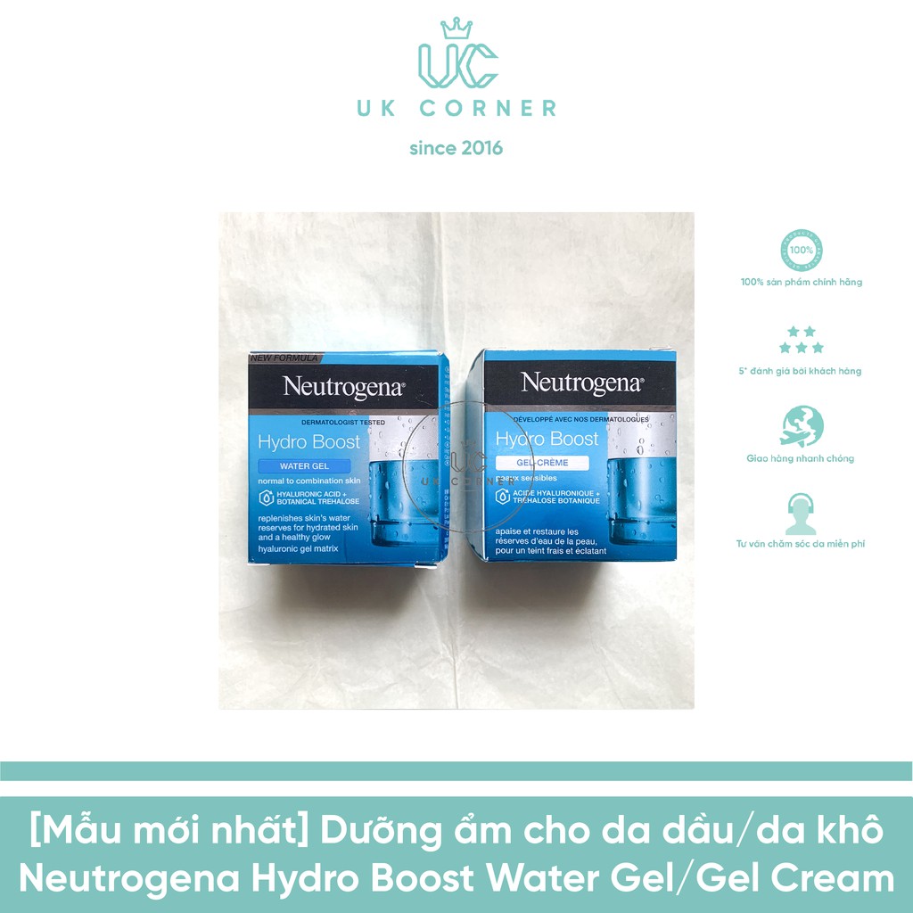 Dưỡng ẩm Neutrogena Hydro Boost Water Gel bản EU (da dầu) 50mL