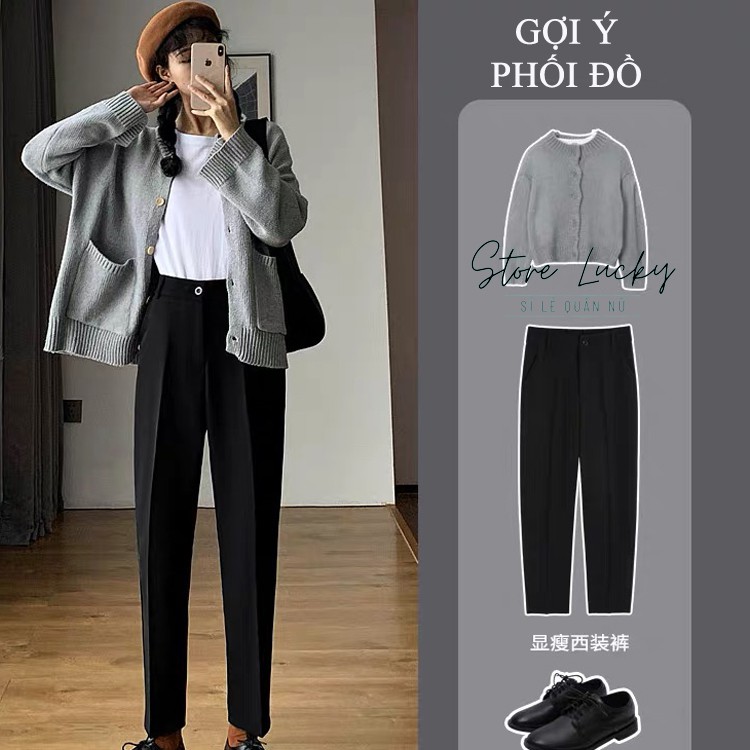 Quần tây nữ công sở khóa trước, chất tuyết Hàn không nhăn | BigBuy360 - bigbuy360.vn