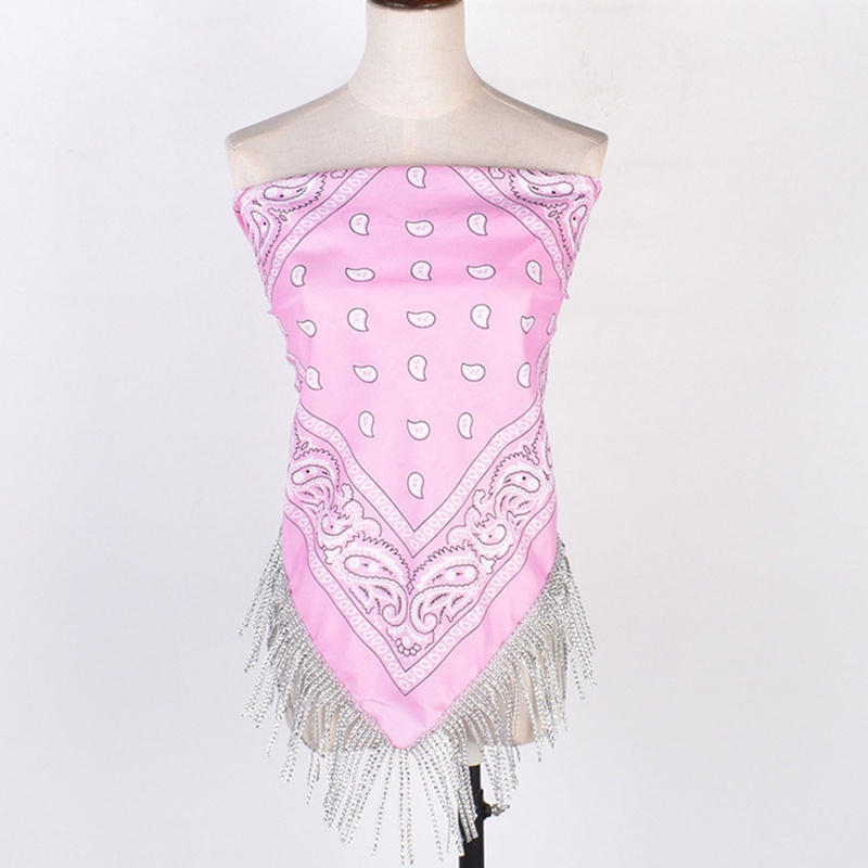 Khăn Bandanas Tua Rua Đính Đá Thời Trang