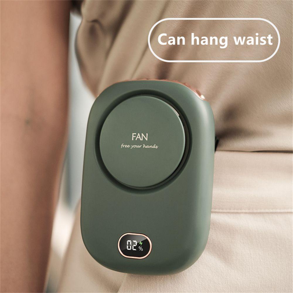 MYRONGVN Quạt Mini Đeo Cổ Không Cánh Sạc USB Tiện Dụng