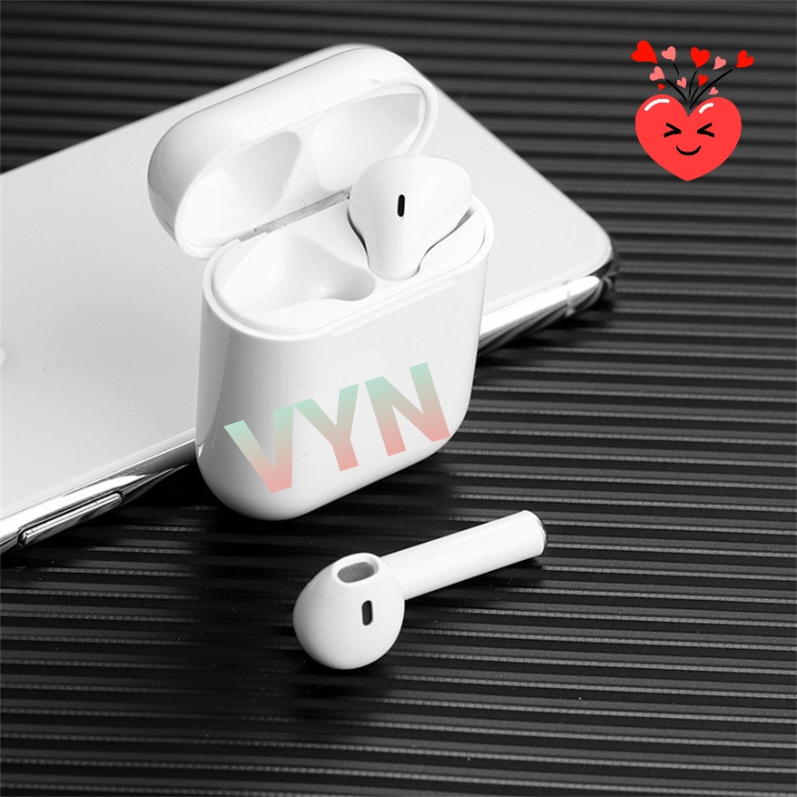 Tai Nghe Bluetooth Không Dây Nhét Tai 5.0 Phiên Bản Quốc tế Có Mic Có Cảm Ứng Chạm Cho Điện Thoại - j 12 VYN