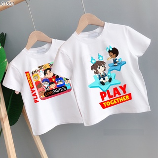 Áo thun cho bé in hình Play Together mẫu cực dễ thương đủ size cho bé trai bé gái