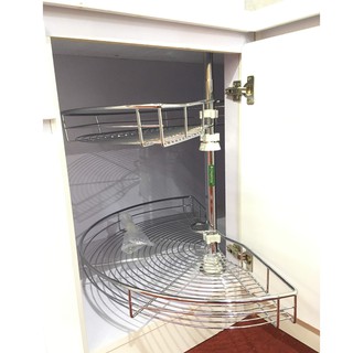 Kệ Góc Xoay 180 độ ROMATEK Cho Góc Tủ Bếp Lọt Lòng Cửa 450mm