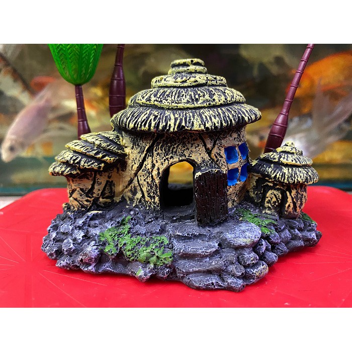 TIỂU CẢNH TRANG TRÍ HỒ CÁ NON BỘ 12X8X18CM