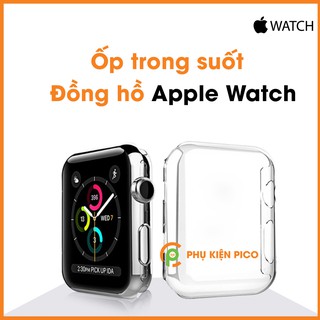 Ốp đồng hồ Apple Watch Series 1/2/3/4/5 Silicon dẻo trong suốt bản 38/40/42/44mm