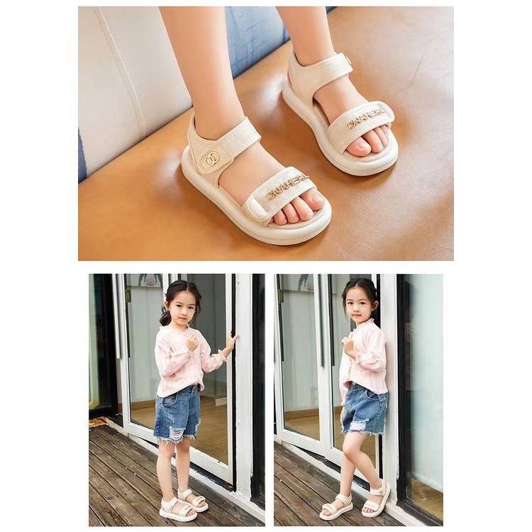Sandal cho bé gái 3-6 tuổi, dép quai hậu trẻ em CNAHEL Q8 thời trang cho bé Tulastore