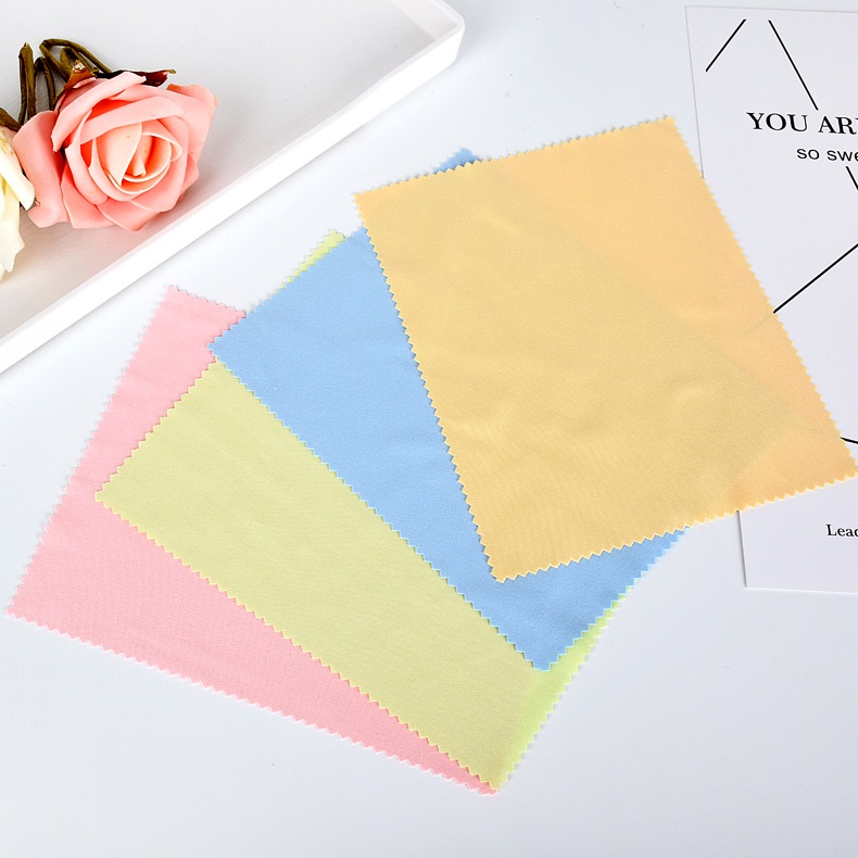 🍉SET 10  Khăn vi sợi lau mắt kính, khăn lau điện thoại, máy tính bảng...13*13 cm DUASHOP.