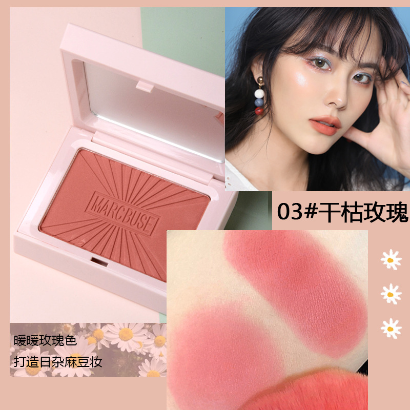 Phấn Má Hồng Màu Đỏ Cam Tự Nhiên Marc Buse Chống Thấm Nước Ngọt Ngào | BigBuy360 - bigbuy360.vn