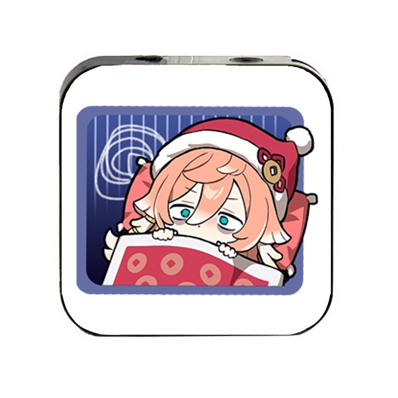 Máy nghe nhạc mp3 in hình GENSHIN IMPACT ver CHỮ NHẬT game anime chibi dễ thương xin xắn kèm tai nghe tiện lợi cá tính