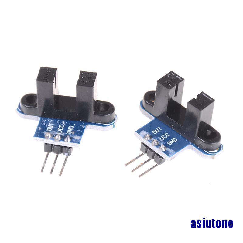 (asiutone) 2pcs IR Infrared Slotted Optical Speed Test Sensor Detection Optocoupler Module