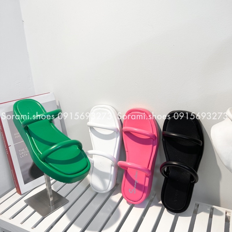 Sorami.Shoes | Dép 2 quai đế xuồng phong cách trẻ trung