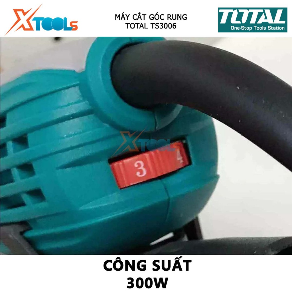Máy cắt góc rung đa năng TOTAL TS3006 | máy cưa góc công suất 300W tốc độ không tải 10.000 - 20.000/min có chế độ chỉnh