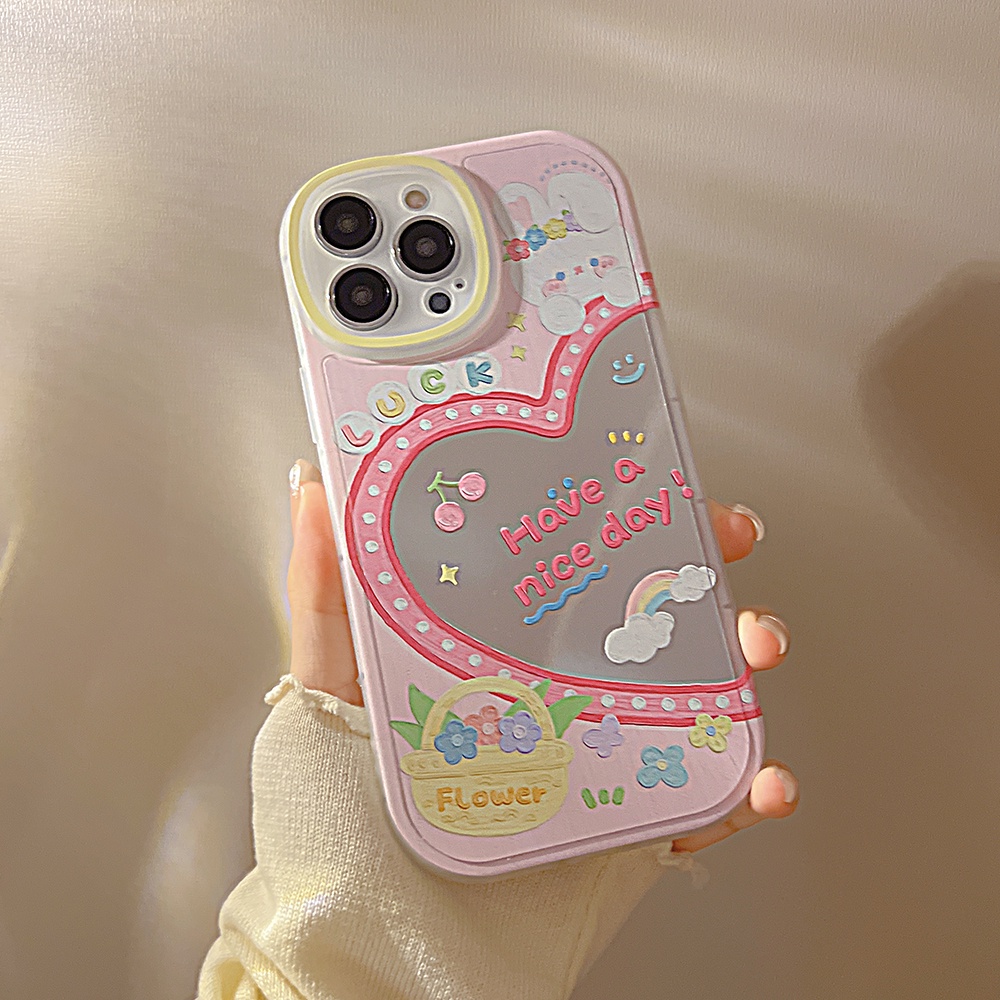 Ốp Điện Thoại Mềm Chống Sốc Tráng Gương Họa Tiết graffiti Cho iPhone 11 12 13 Pro max mini XS max xr 7 8 se2020 plus