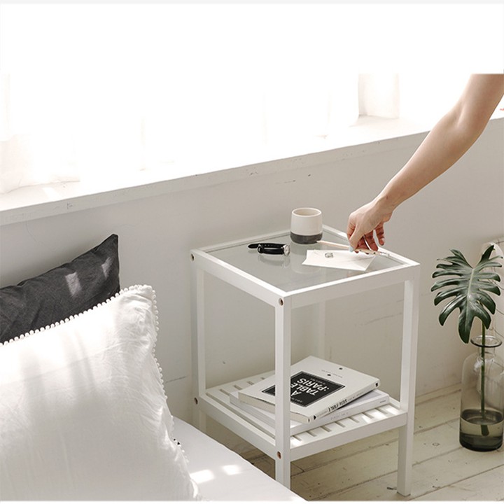 Kệ đầu giường bằng gỗ kích thước 40cm, tủ mini để phòng ngủ PUK021