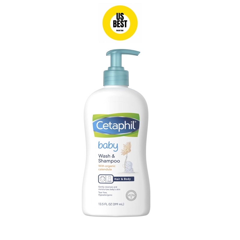 Sữa Tắm Gội Trẻ Em Cetaphil Baby Gentle Wash &amp; Shampoo With Organic Calendula 400ml