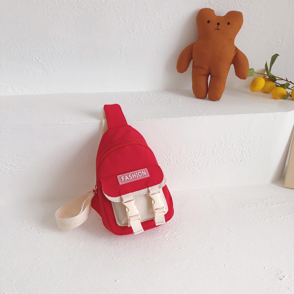 Se7en Túi Đeo Vai Vải Canvas Họa Tiết Hoạt Hình Hàn Quốc Cho Bé Gái