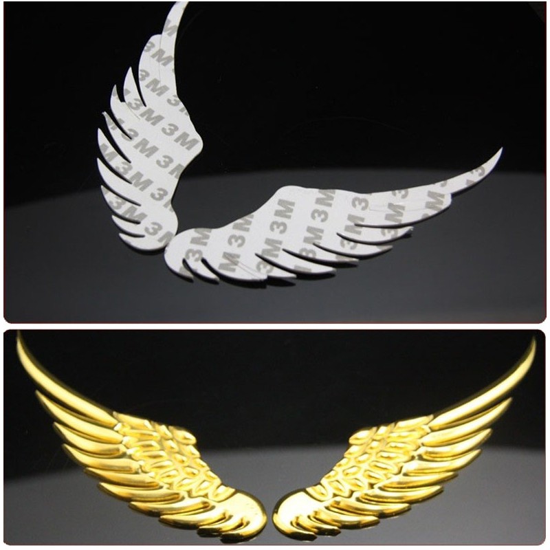 Tem Cánh Thiên Thần Angle Wings Dán Trang Trí Logo Xe Ô Tô