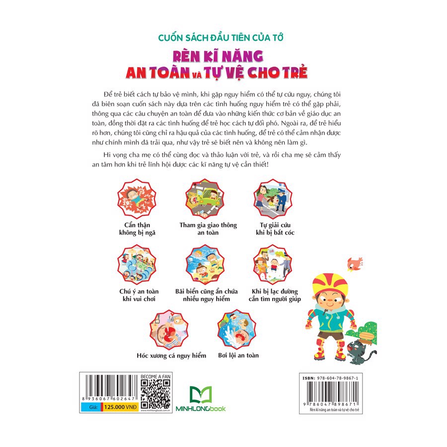 Sách: Rèn kĩ năng an toàn và tự vệ cho trẻ