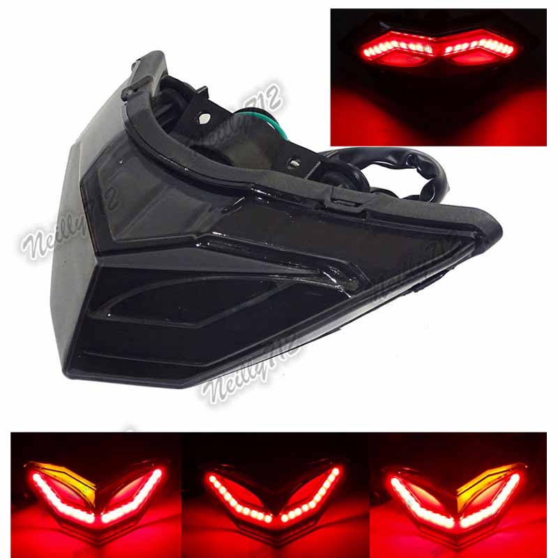 Đèn LED Xi Nhan Gắn Đuôi Xe Mô Tô Kawasaki Ninja 250 300 Z250 2013 2014 2015 2016 2017