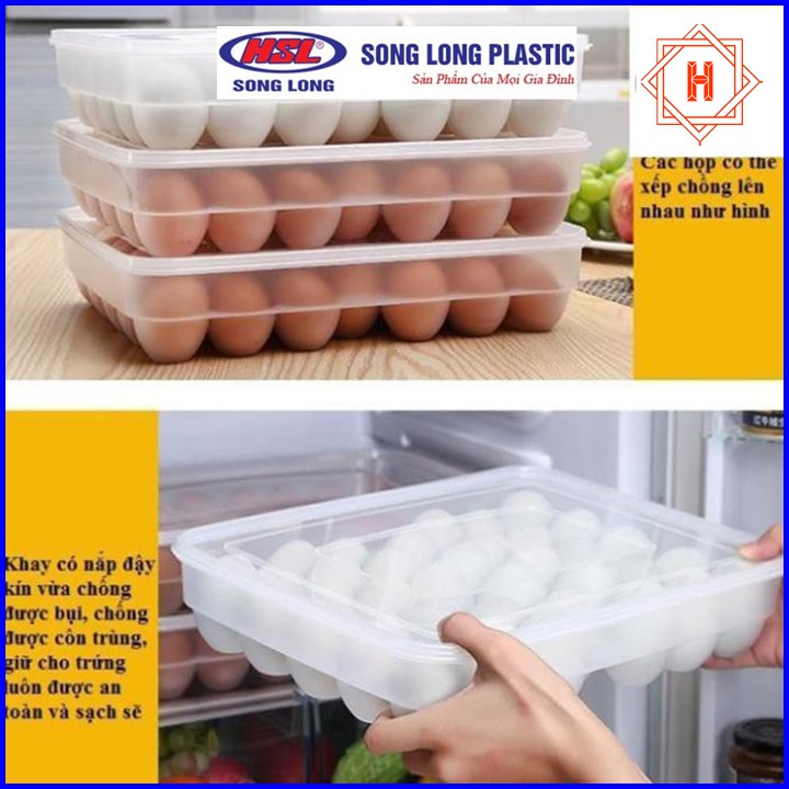Song Long Plastic - 2795 Khay đựng trứng 24 quả