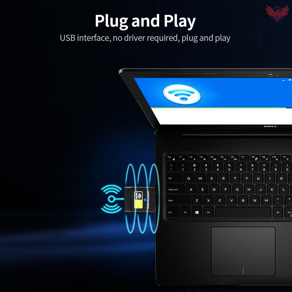Thẻ Mạng Không Dây 600mbps 2.4ghz + 5ghz Usb Wifi Cho Pc Laptop | WebRaoVat - webraovat.net.vn