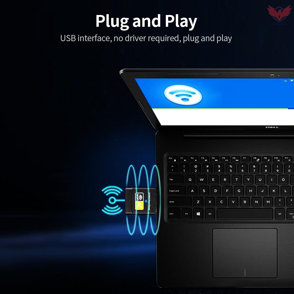 Thẻ Mạng Không Dây 600mbps 2.4ghz + 5ghz Usb Wifi Cho Pc Laptop | BigBuy360 - bigbuy360.vn