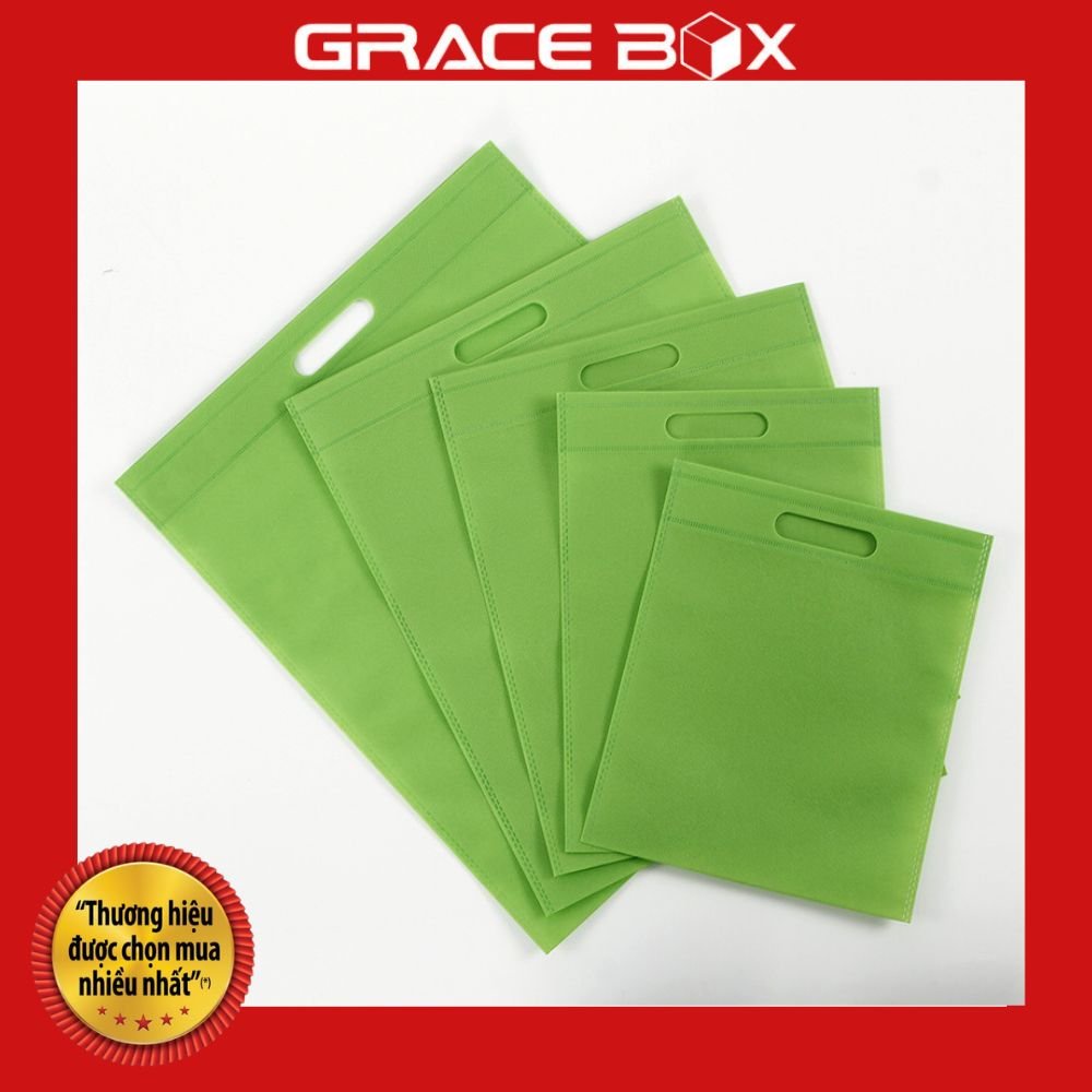 Túi Vải Không Dệt Quai Hột Xoài Ép Biên Chắc Chắc - Siêu Thị Bao Bì Grace Box