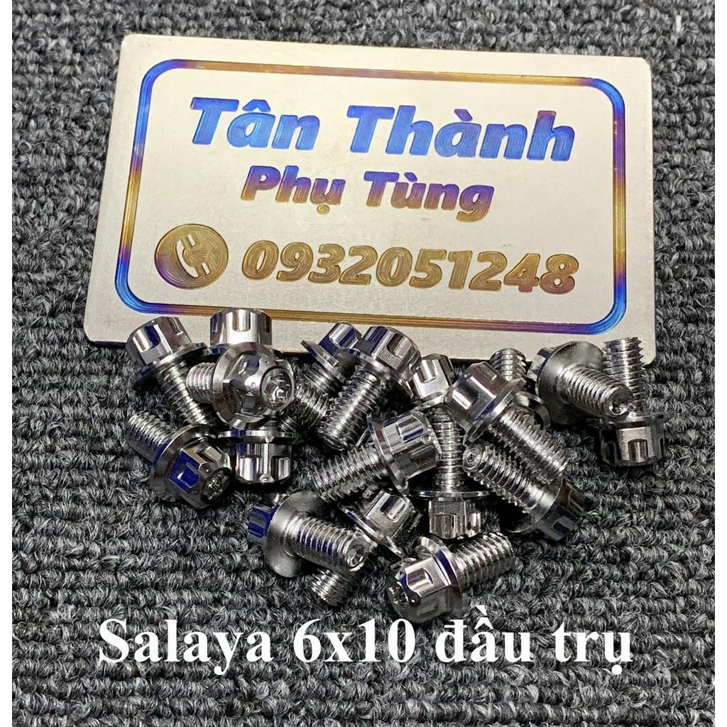 Ốc salaya 6x10 đầu trụ gắn cate