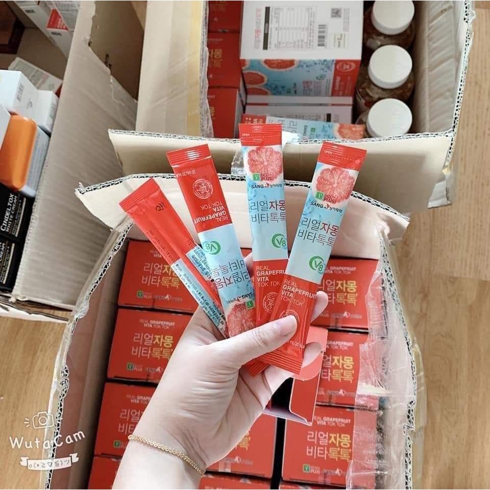 Trà Bưởi Đỏ Giảm Cân Sanga 30 Gói  Hàn Quốc đẹp da, giữ dáng, ngon tuyệt