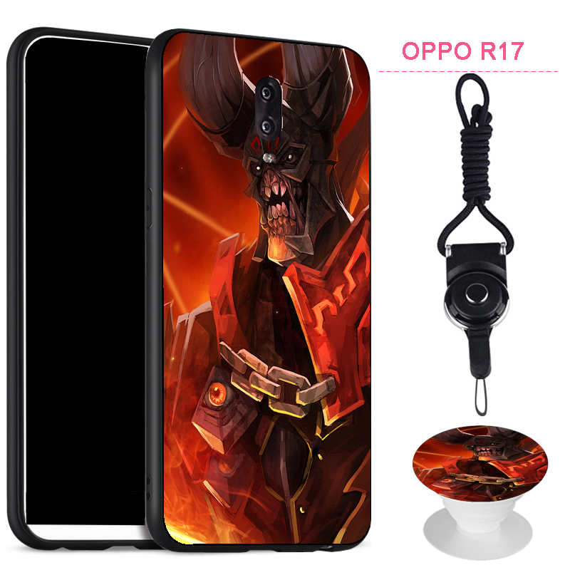 Ốp Điện Thoại Silicon Kèm Dây Đeo Cho Oppo R17