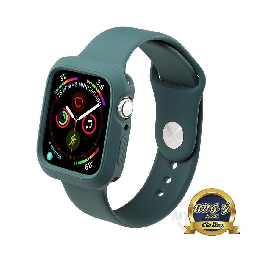 Bộ dây đeo thay thế + ốp nhựa mềm 2 trong 1 bảo vệ đồng hồ thông minh Apple Watch 5 4 3 2 1 42/ 44/ 40 MM