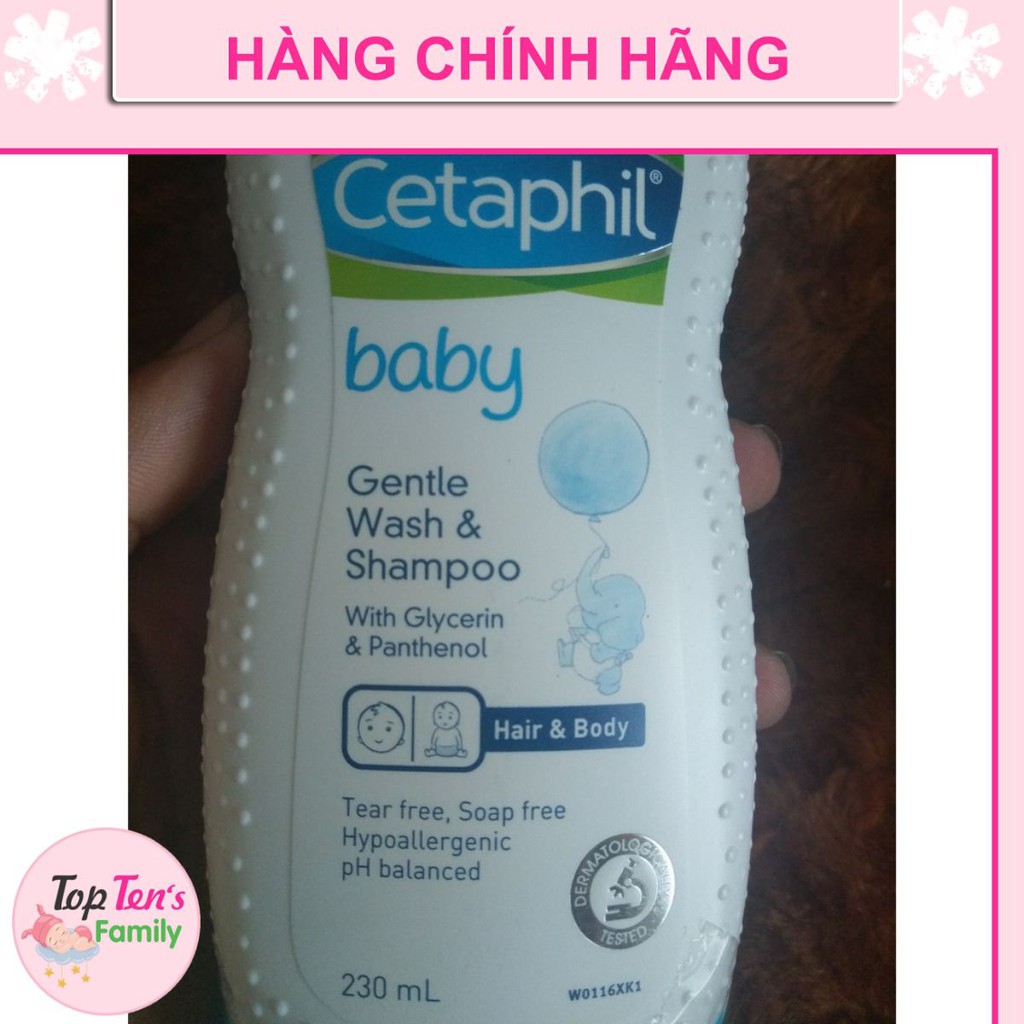 ❣️ [CHÍNH HÃNG 100%] SỮA TẮM GỘI TOÀN THÂN CHO BÉ Cetaphil Baby Gentle Wash and Shampoo 230ml 💯