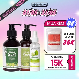 Dầu Gội, Dầu Xả, Serum Bưởi Giúp Mọc Tóc Nhanh, Dùng Cho Nam Và Nữ Sản Phẩm Thiên Nhiên 100% MILAGANICS