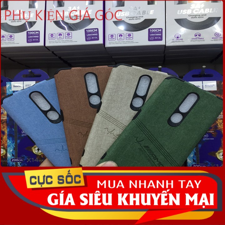 ốp oppo f11pro vãi giả da chống sốc chống bám bụi,chống bám vân tay-Phụ kiện Online Shop