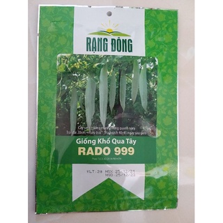 Hạt giống khổ qua tây rado 999 rạng đông gói 2g