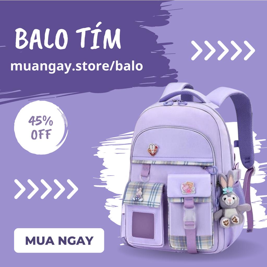 Cặp Sách Tiểu Học Bé Trai Bé Gái, Balo Siêu Nhẹ Có Tặng Kèm Gấu Bông Và Stick Treo Cặp - FA07