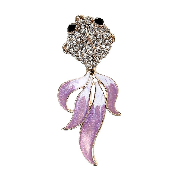 Cài áo thời trang Cá cảnh đính đá sang trọng GC72