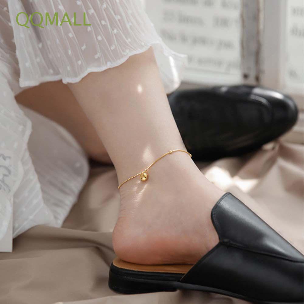 Lắc chân thép titan xâu hạt thời trang có thể điều chỉnh cho nữ