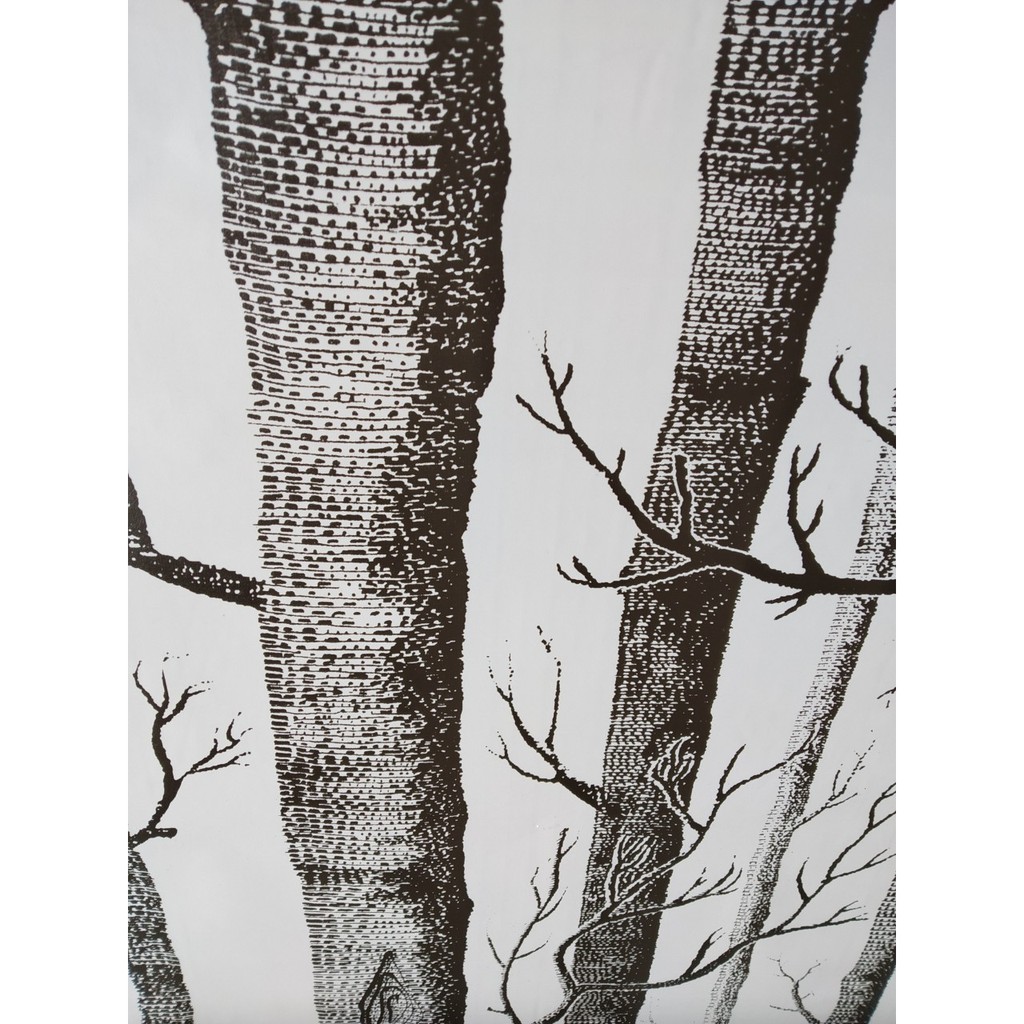 Decal giấy dán tường rừng cây khổ 45cm keo sẵn bóc dán