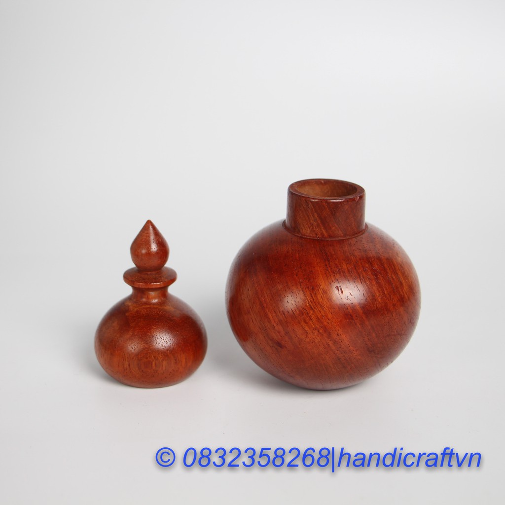 Lọ Tăm Hồ Lô Gỗ Hương Cực Thơm