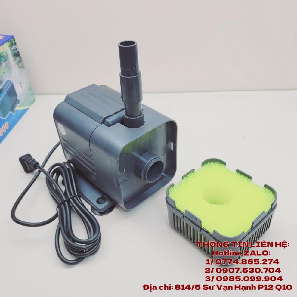 Máy Bơm Chìm Bể Cá Mini LifeTech 50W AP-4500 lưu lượng 2600 L/H đẩy cao 2m6 siêu êm mạnh mẽ, bơm bể cả cảnh, thủy canh