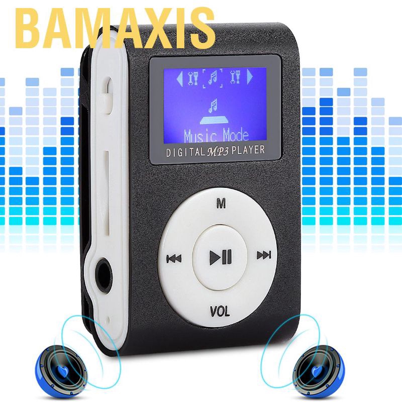 Máy Nghe Nhạc Mp3 Bamaxis 1.8inch Mini Có Kẹp Gắn Tai Nghe